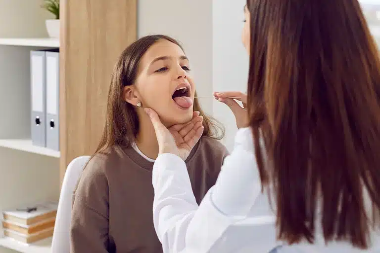 Oral exam for sleep apnea