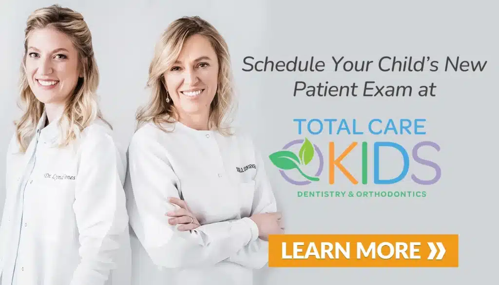 schedule a new patient exam total care kids banner